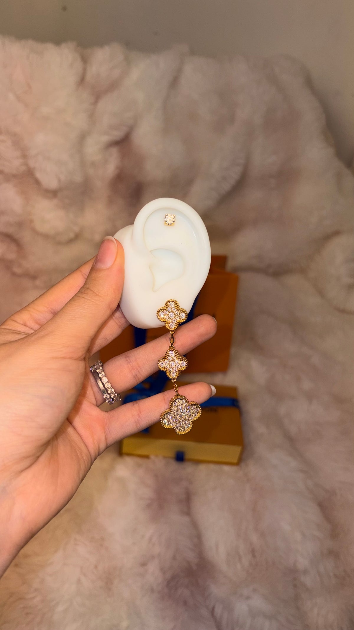 Clover Earrings 3 Motifs Drop