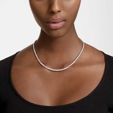 Tennis Neckalce & Earrings Set