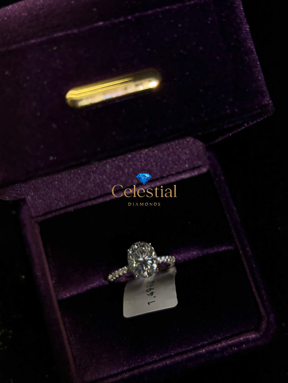 Moissanite Classic Oval Ring
