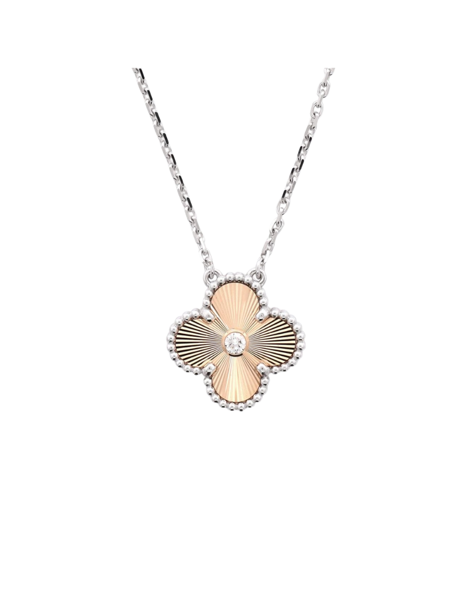 Clover Necklace Rose Gold