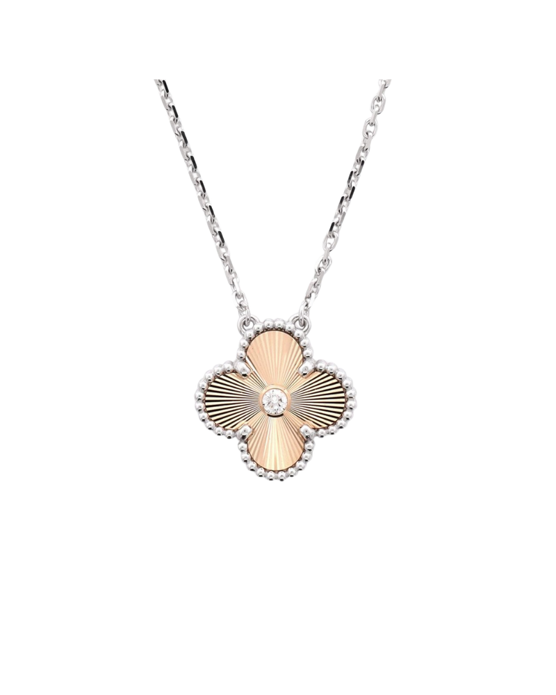 Clover Necklace Rose Gold