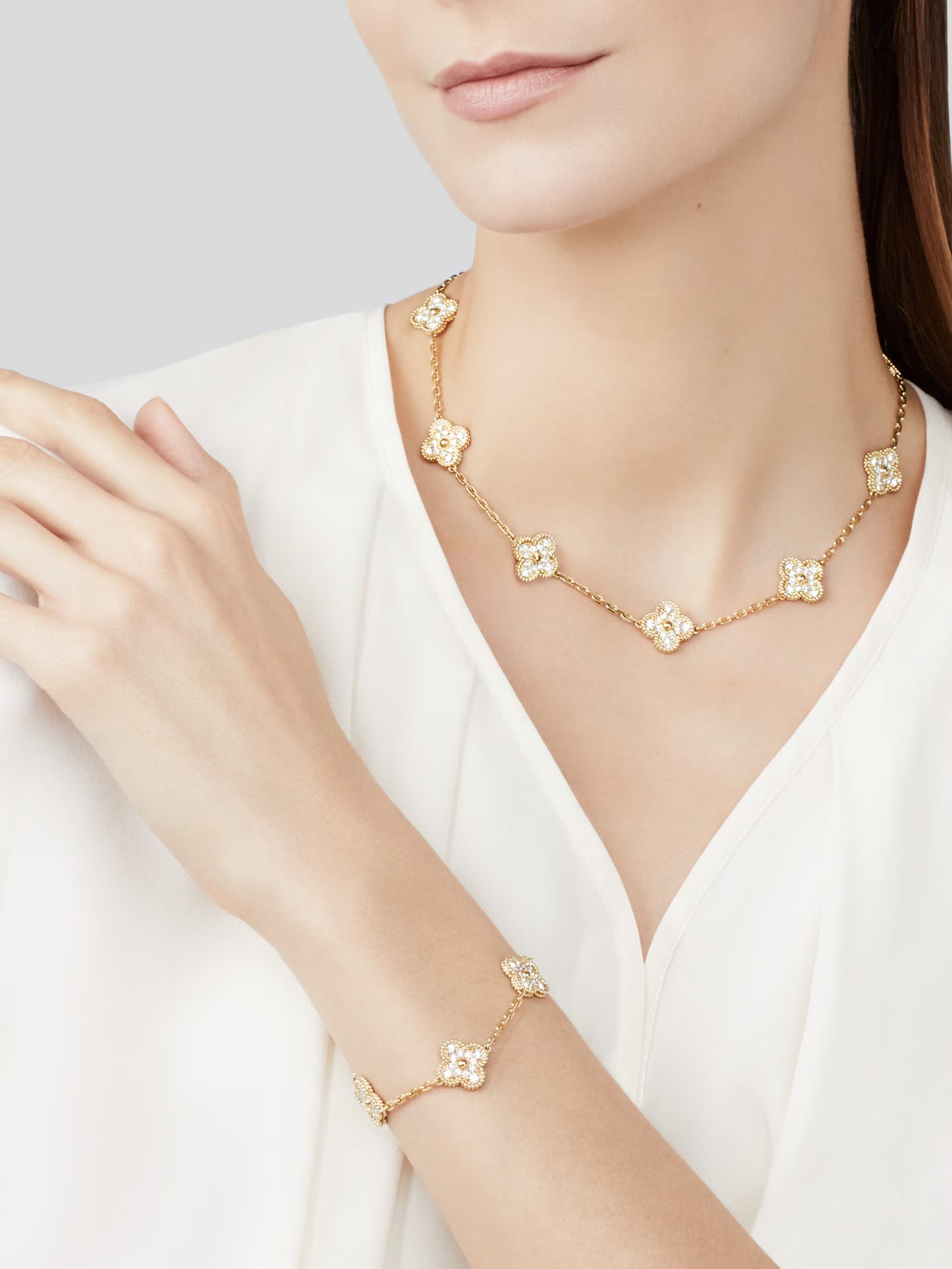 Clover Bracelet Full Zircon