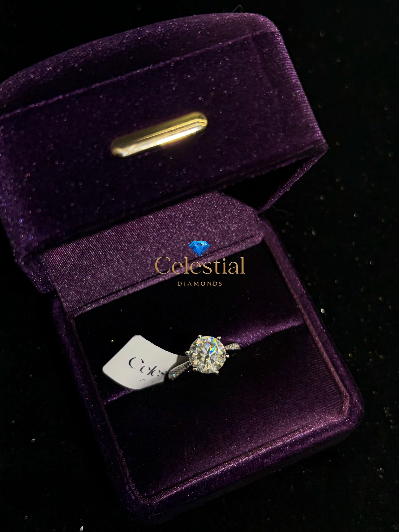 Moissanite 3CT Brilliant Cut Ring