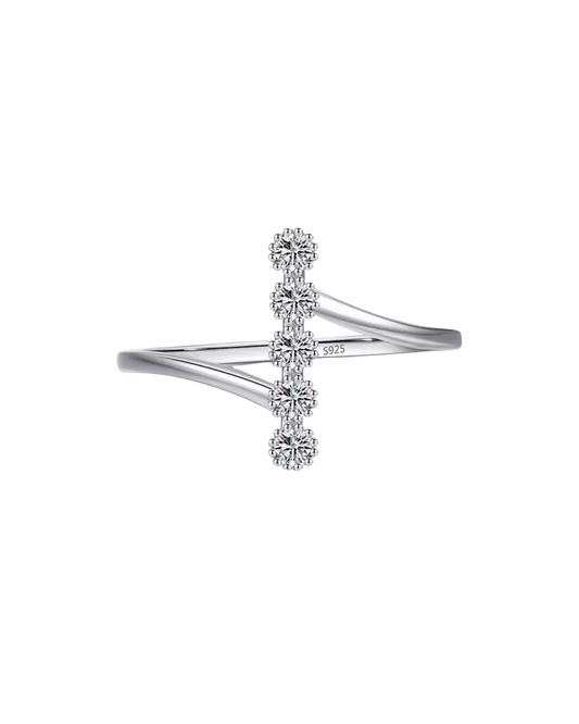 S925 Five Rounds Ring