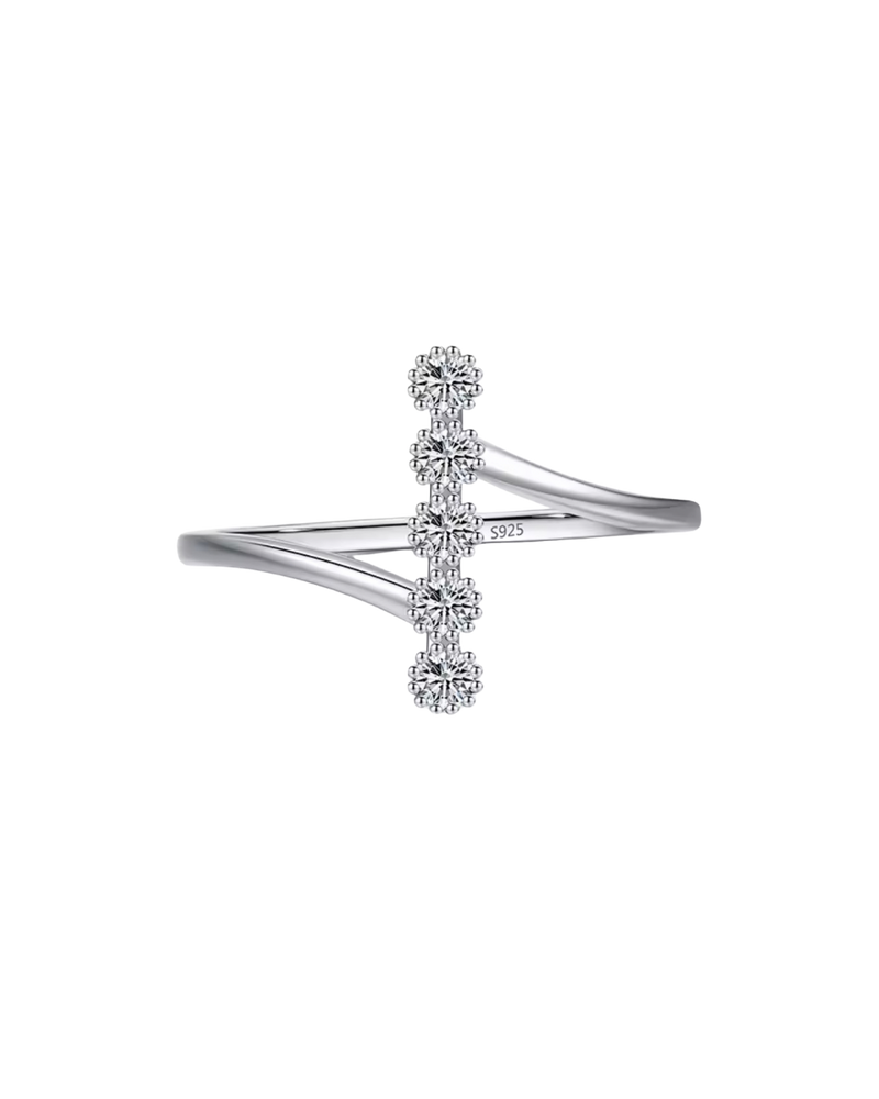 S925 Five Rounds Ring