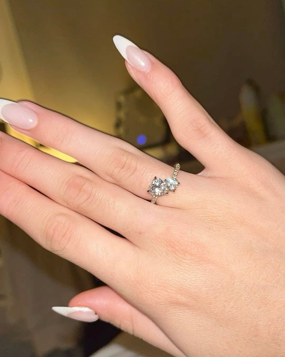 S925 Double Hearts Ring