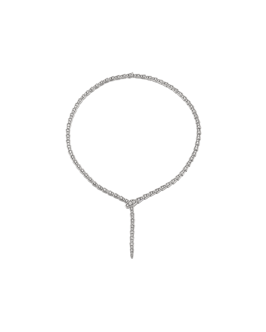 Serpenti Silver Snake Necklace