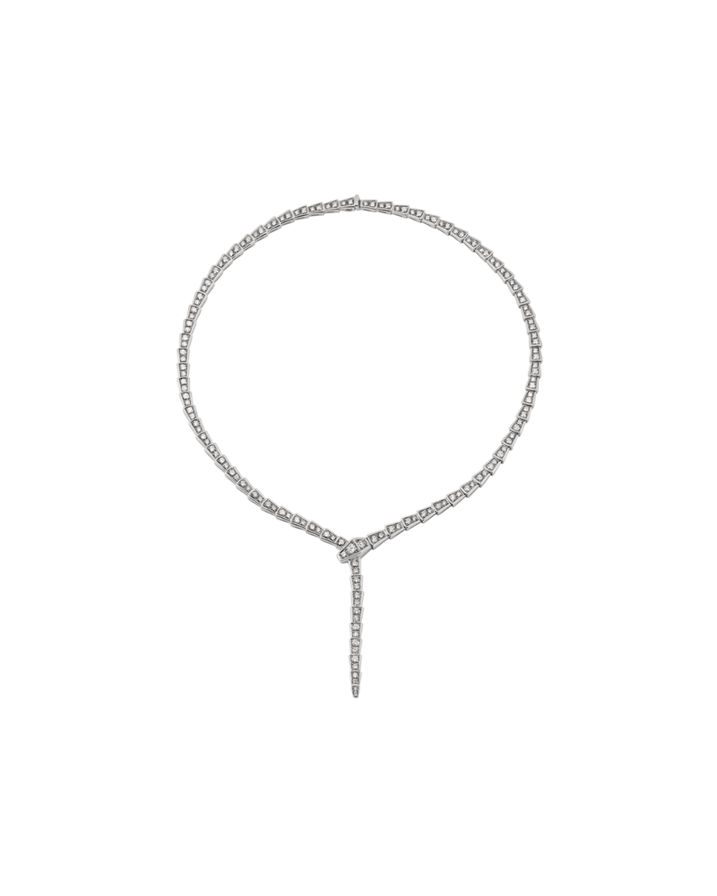 Serpenti Silver Snake Necklace