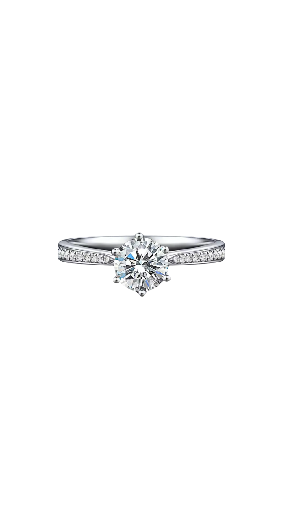 Moissanite 3CT Brilliant Cut Ring