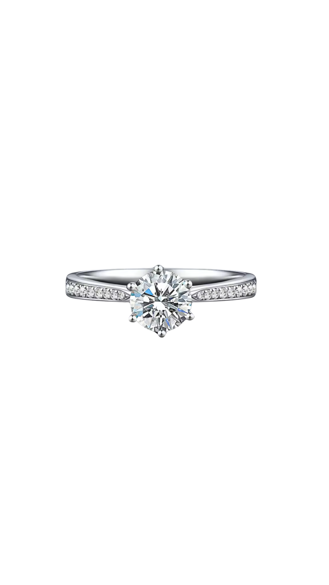 Moissanite 3CT Brilliant Cut Ring