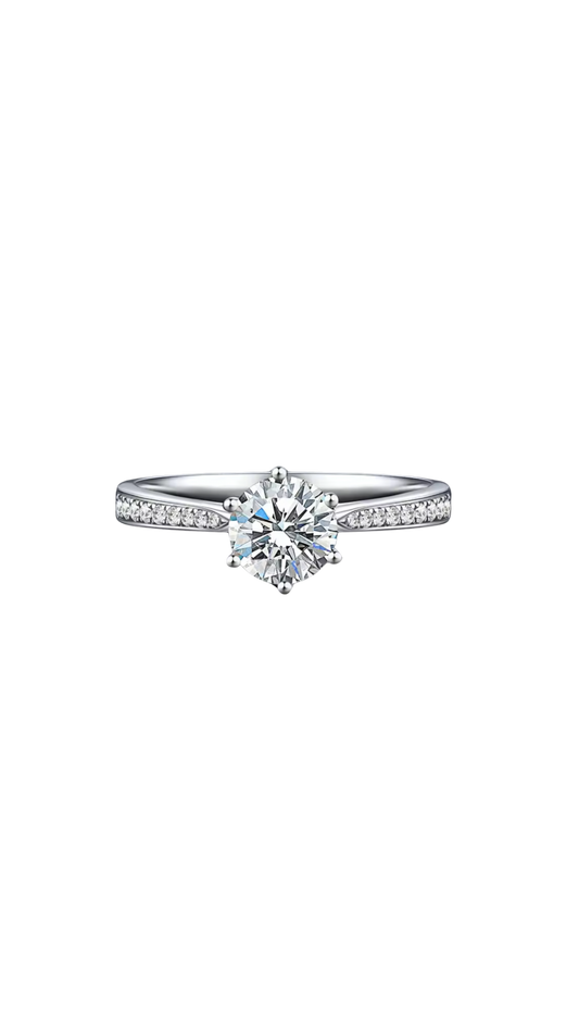 Moissanite 3CT Brilliant Cut Ring