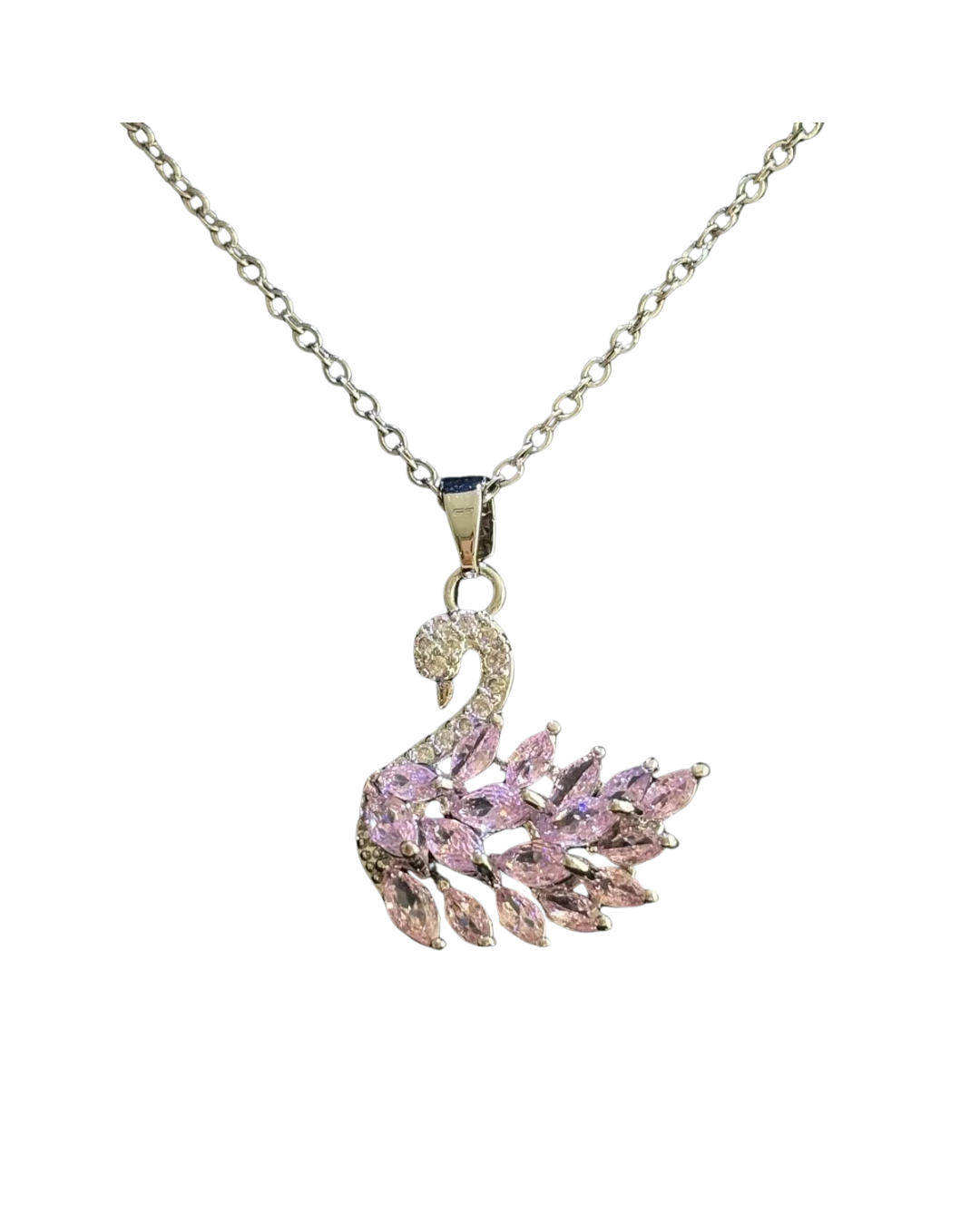 Pink Lake Swan Pendant