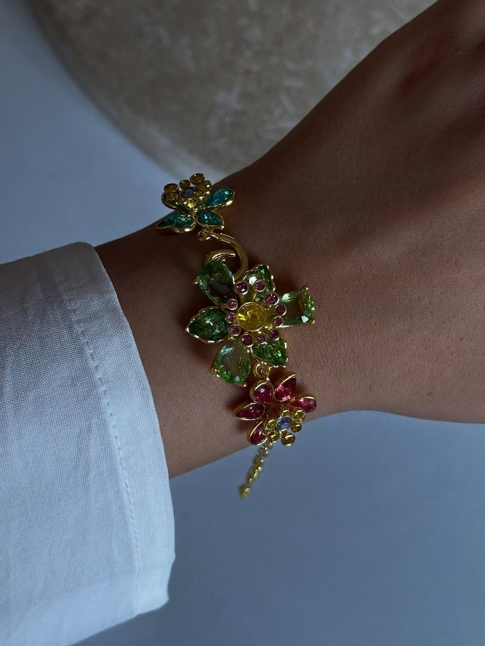 'Floria' Triple Flower Bracelet