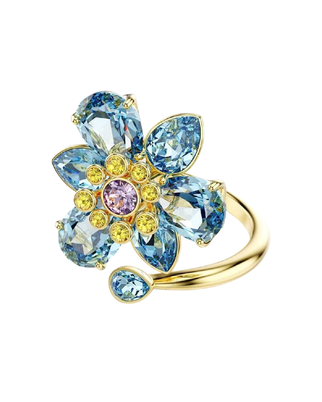 Blue Flower Ring