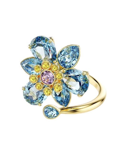 Blue Flower Ring