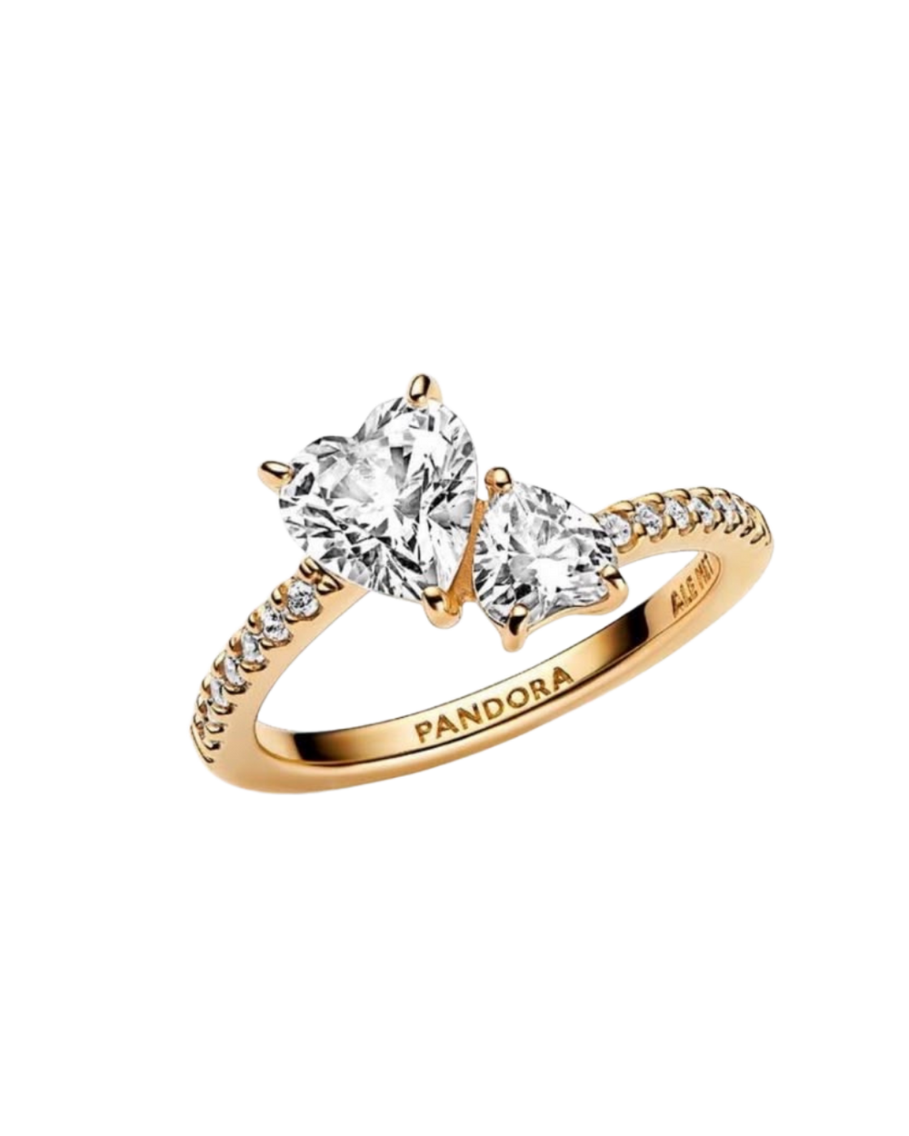 S925 Double Hearts Ring