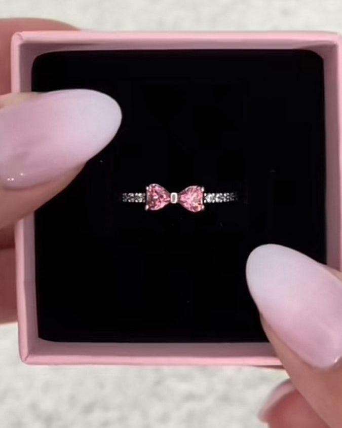 Pink Bow Ring