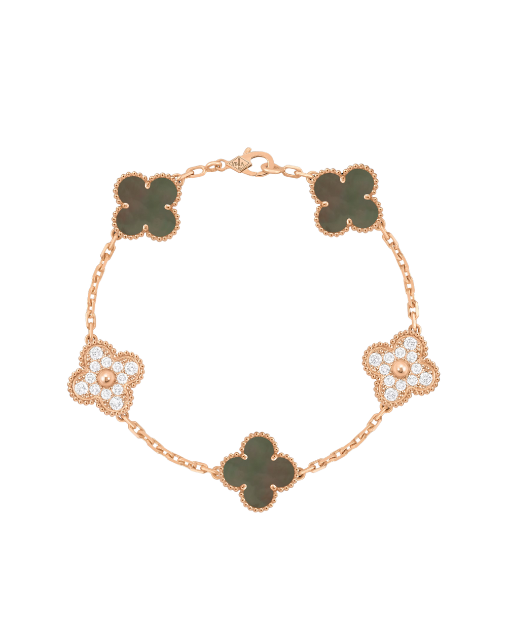 Clover Grey X leopard Print Bracelet