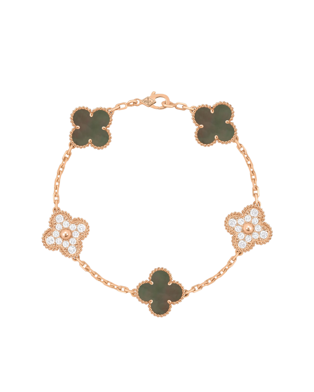 Clover Grey X leopard Print Bracelet