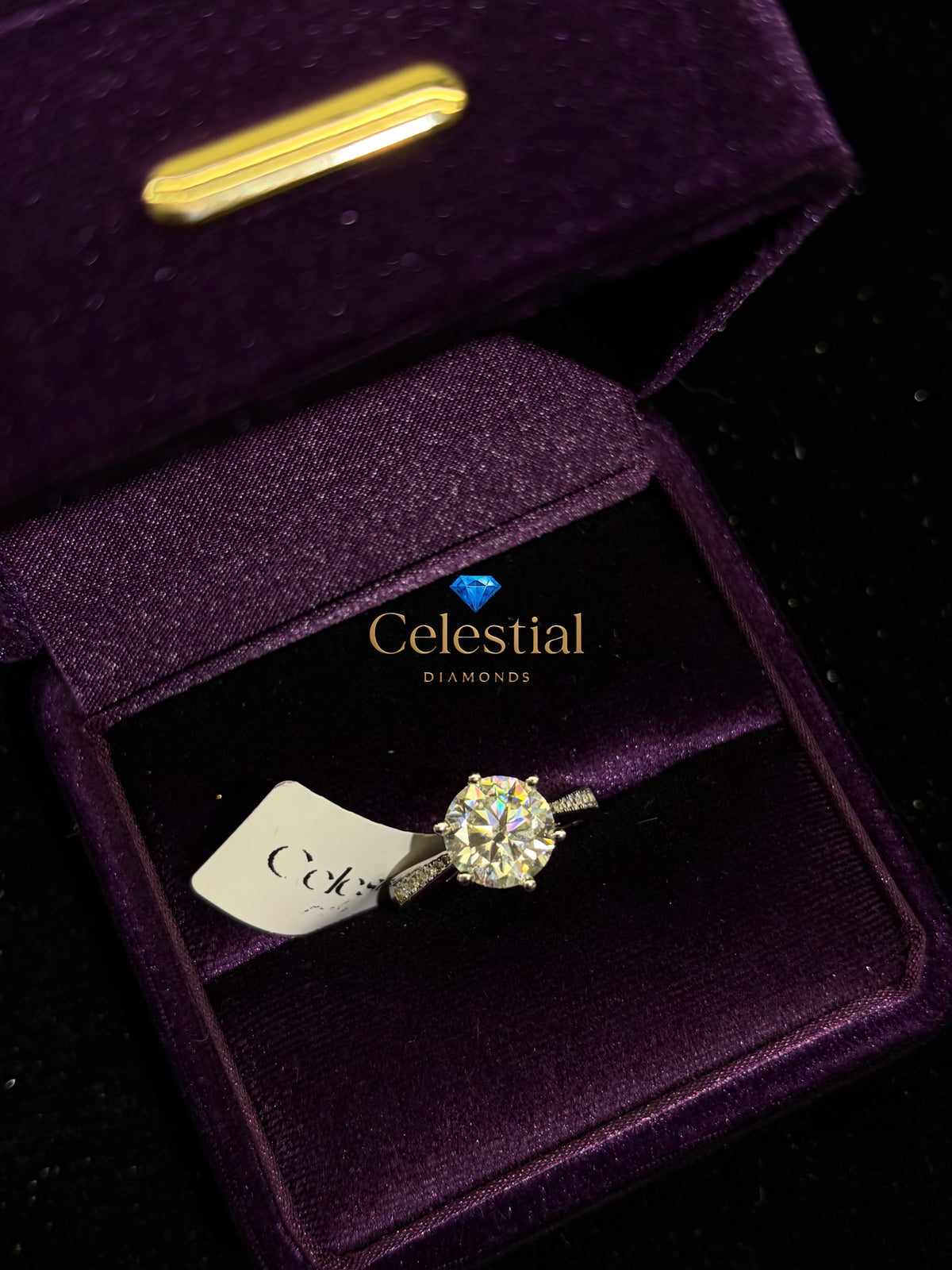 Moissanite 3CT Brilliant Cut Ring
