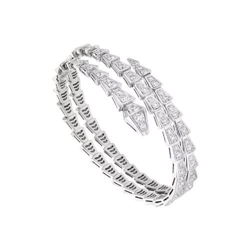 Silver Serpent Bracelet -Double-
