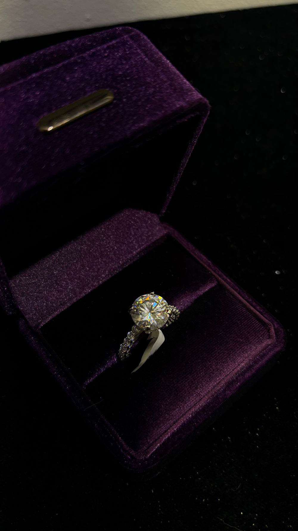 Platinum Classic Round Cut 5CT Ring