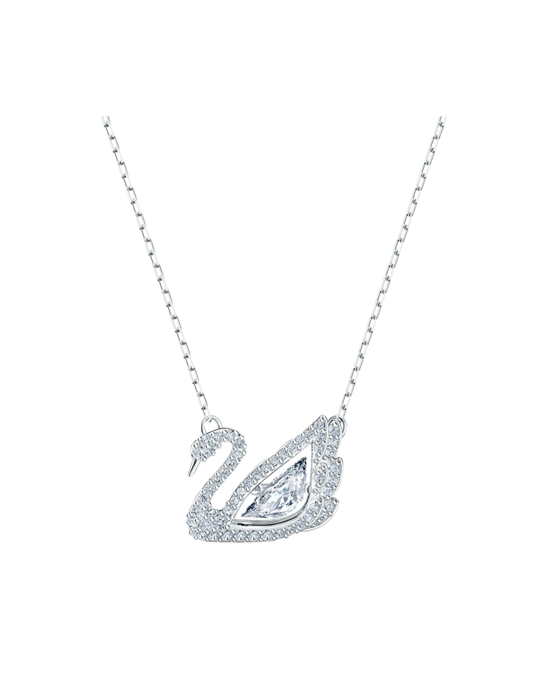 Silver Swans Necklace