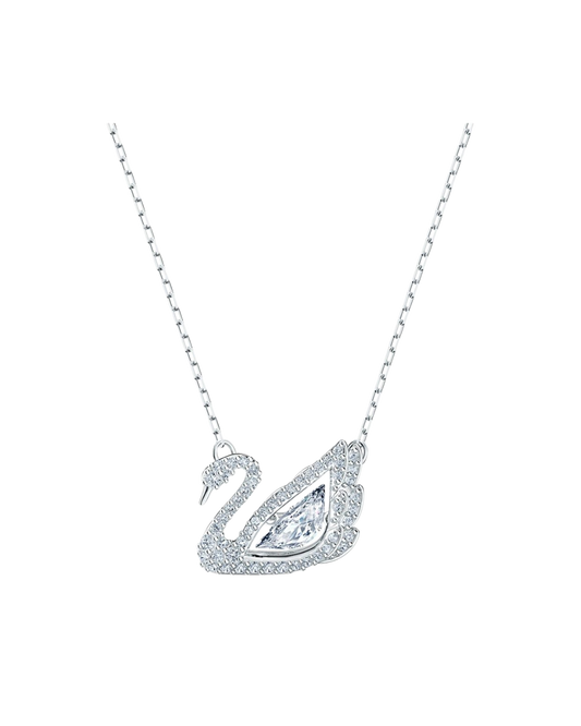 Silver Swans Necklace