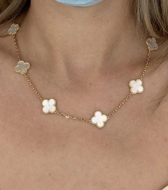 Clover White Gold 10 Flowers