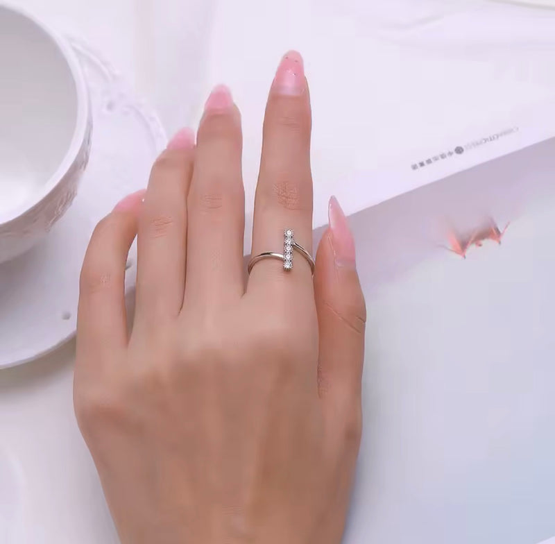 S925 Five Rounds Ring