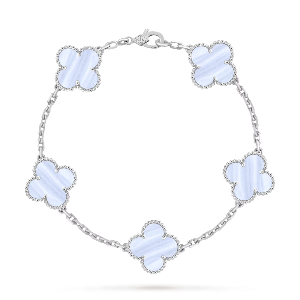 Clover Bracelet Chalcedony