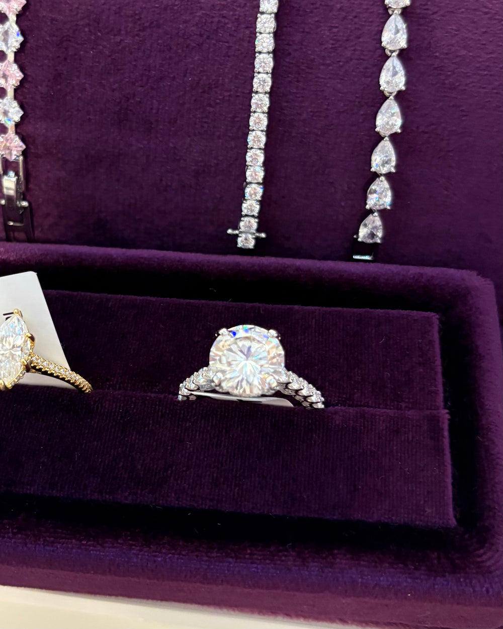 Platinum Classic Round Cut 5CT Ring