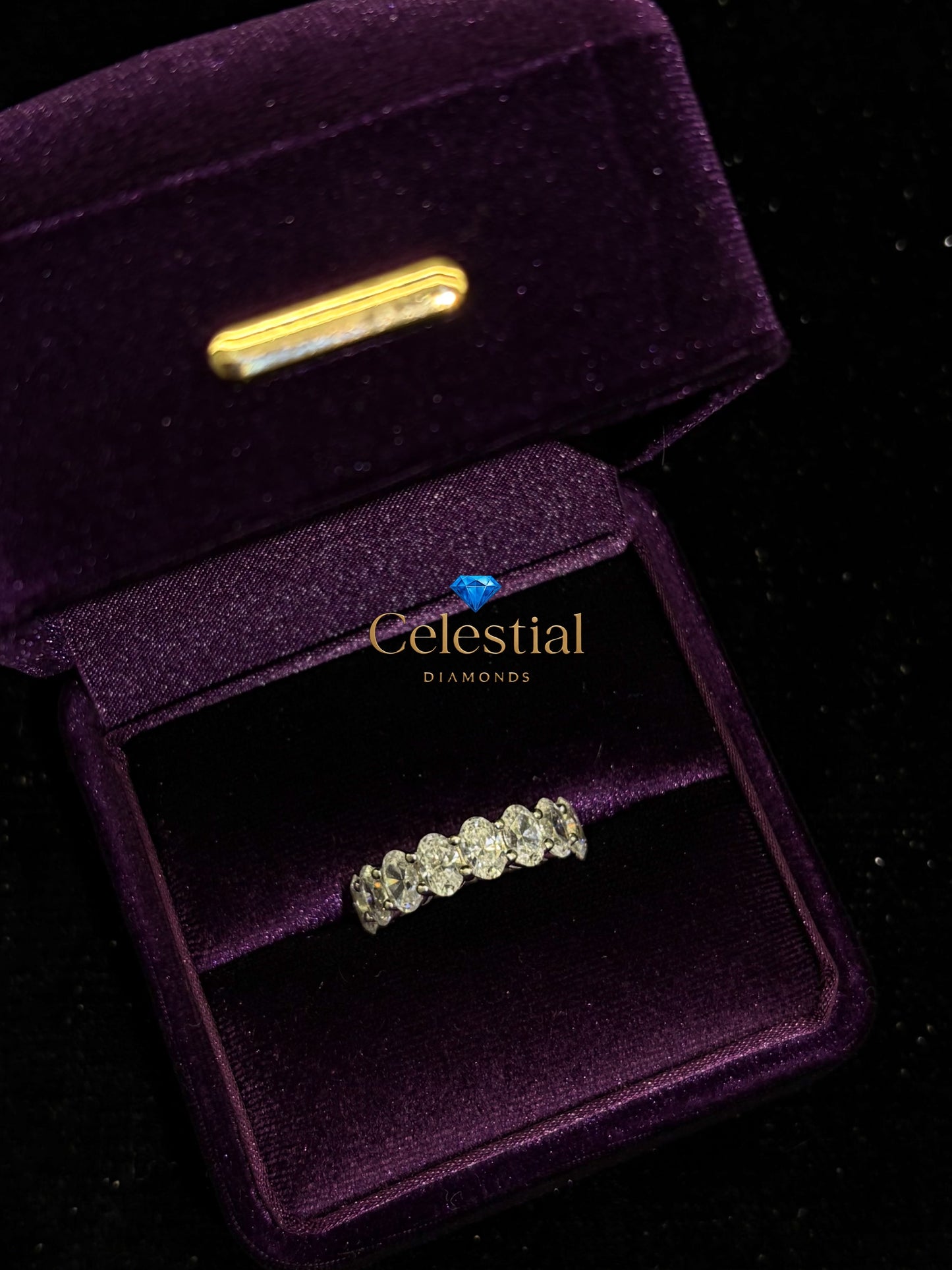 CZ Eternity 0.5CT Oval Stones Ring