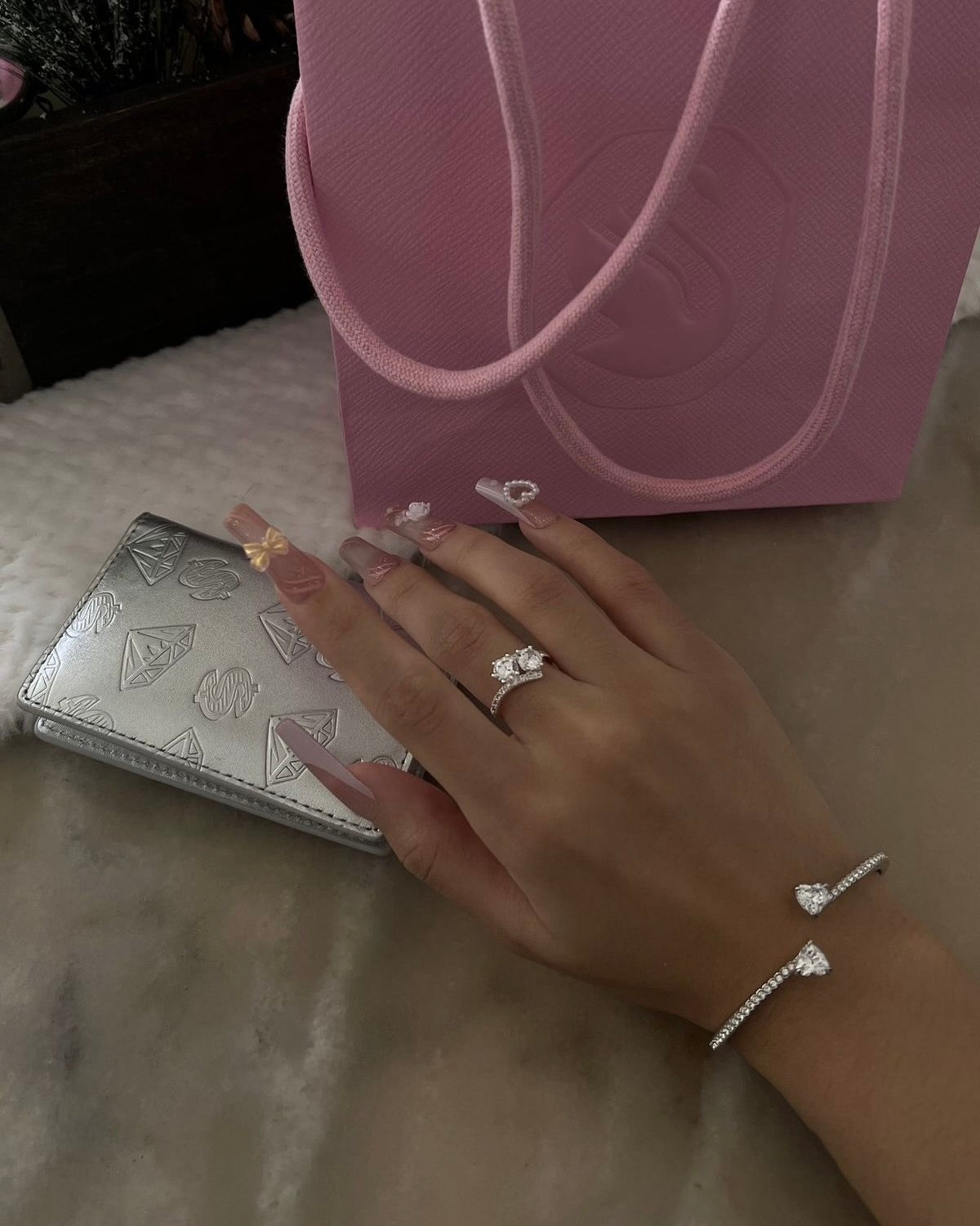 Esmera Double Heart Bangle