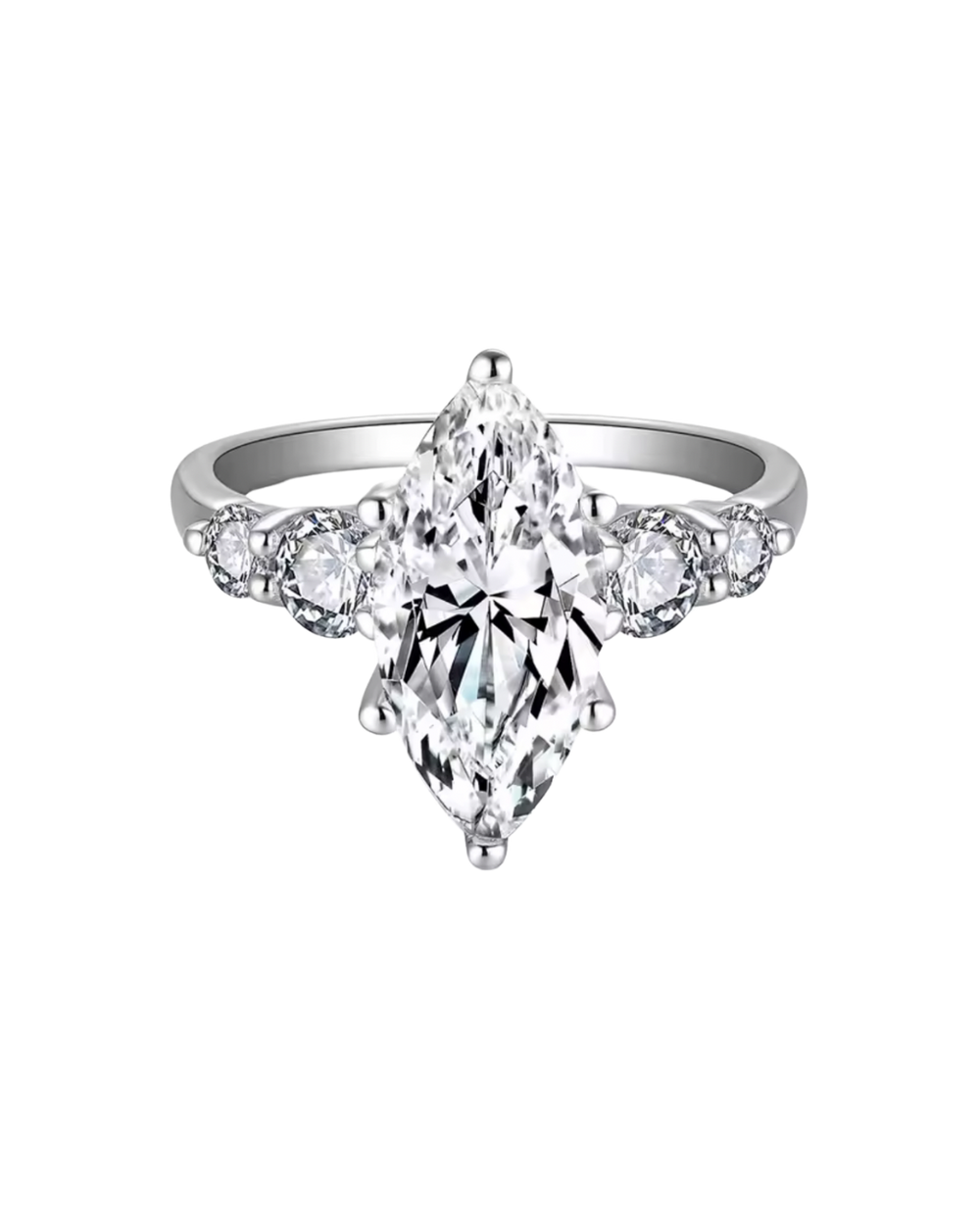 3CT Marquis Lab Diamond Ring
