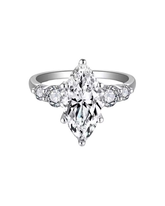 3CT Marquis Lab Diamond Ring