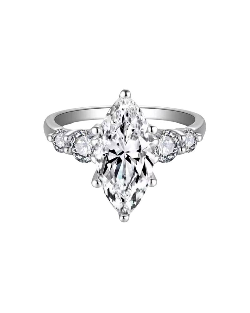 3CT Marquis Lab Diamond Ring