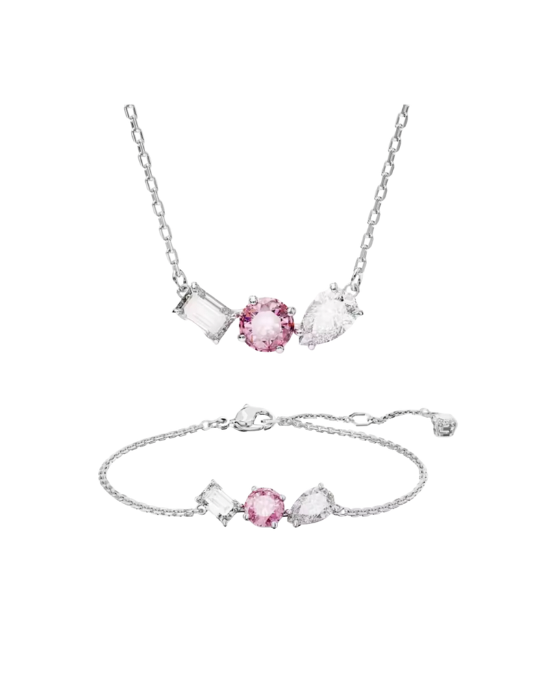 Pink x Silver Crystals Set