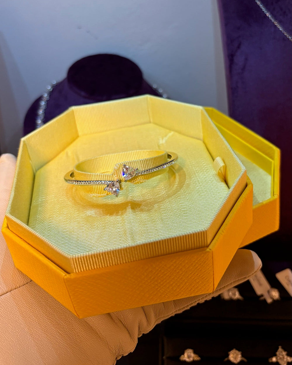 Esmera Double Heart Bangle