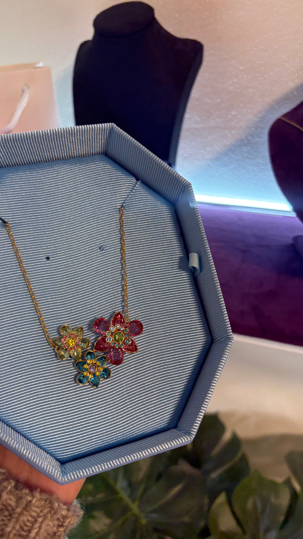 'Floria' Triple Flower Necklace