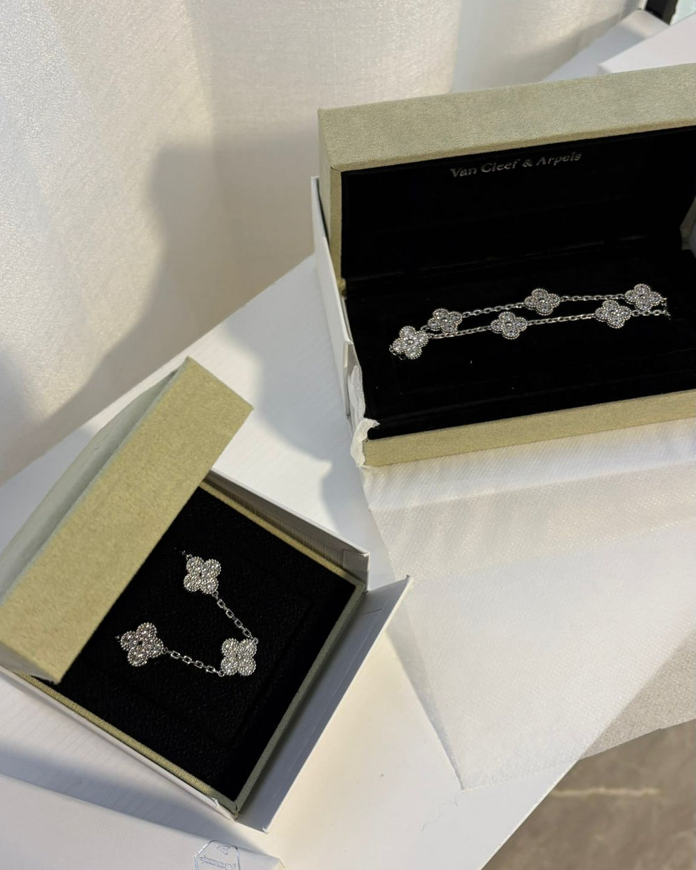 Clover Bracelet Full Zircon
