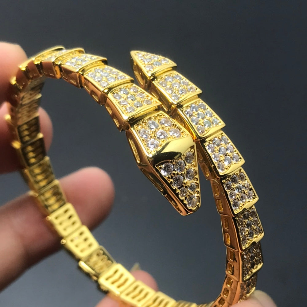 Gold Serpent Bracelet -Single-