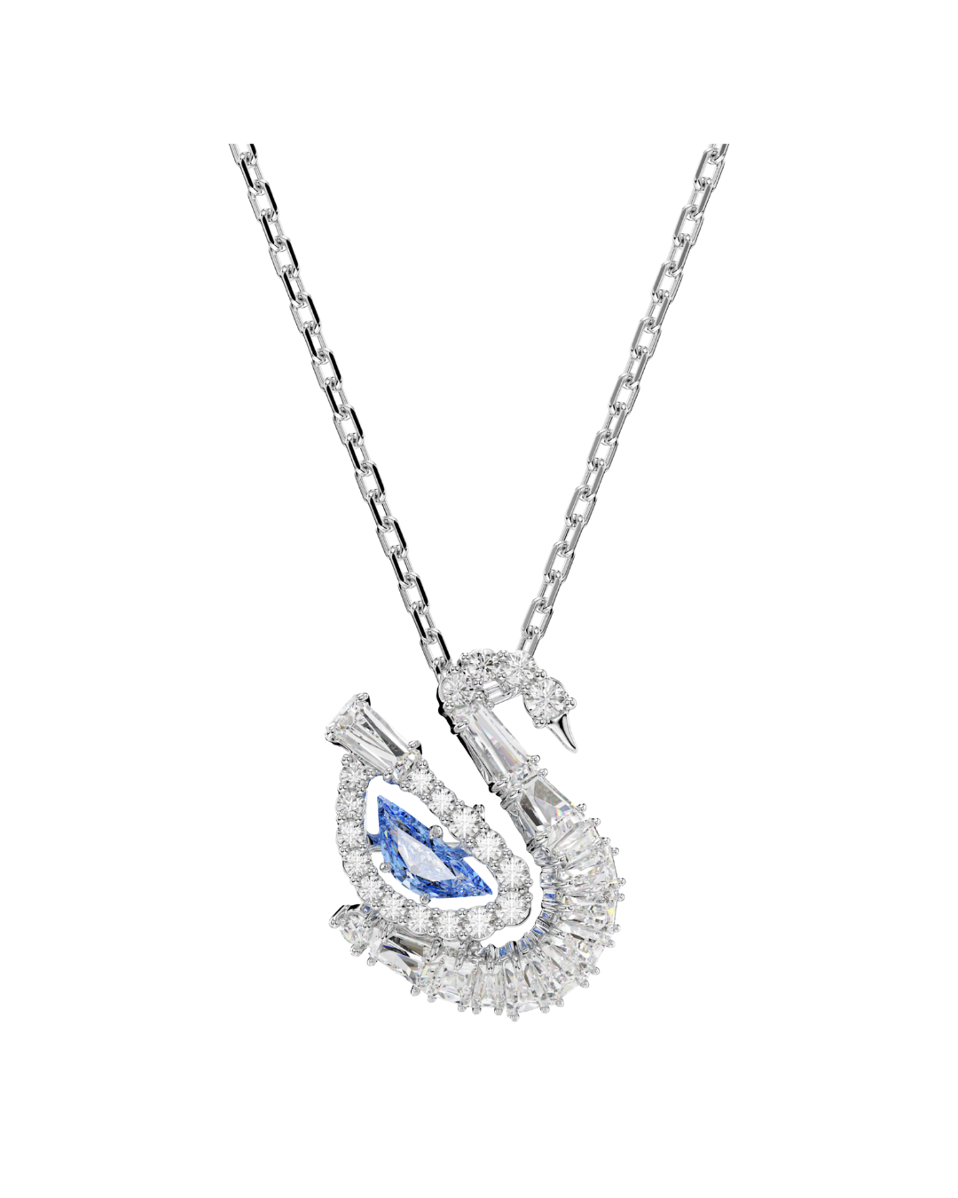 Silver x Blue Swan Necklace