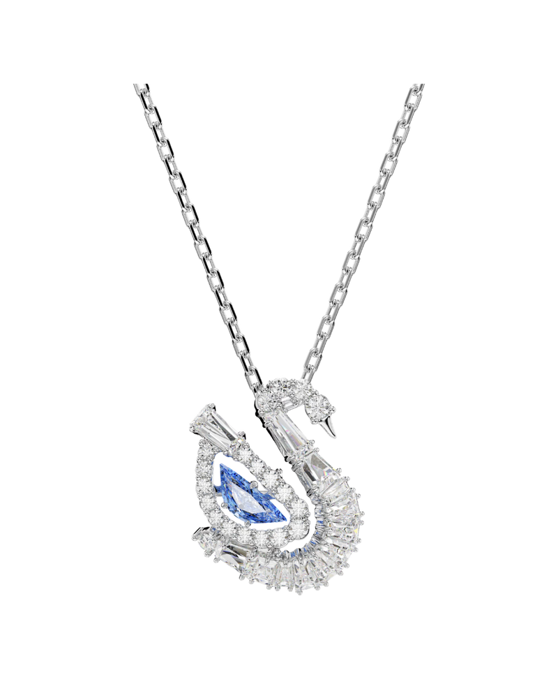 Silver x Blue Swan Necklace