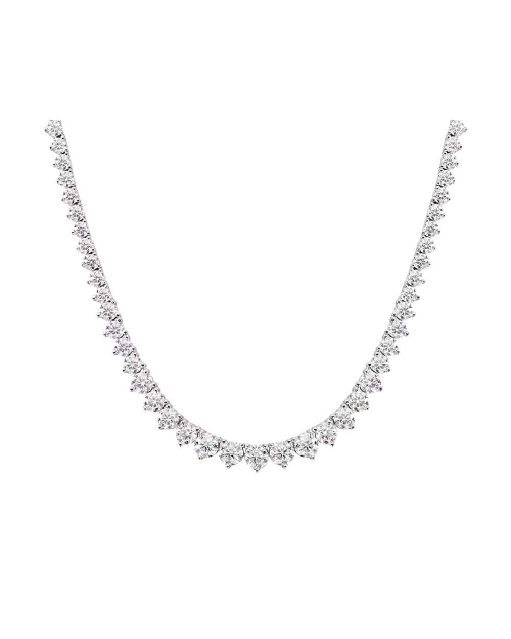 Gradiant Moissanite Tennis Necklace