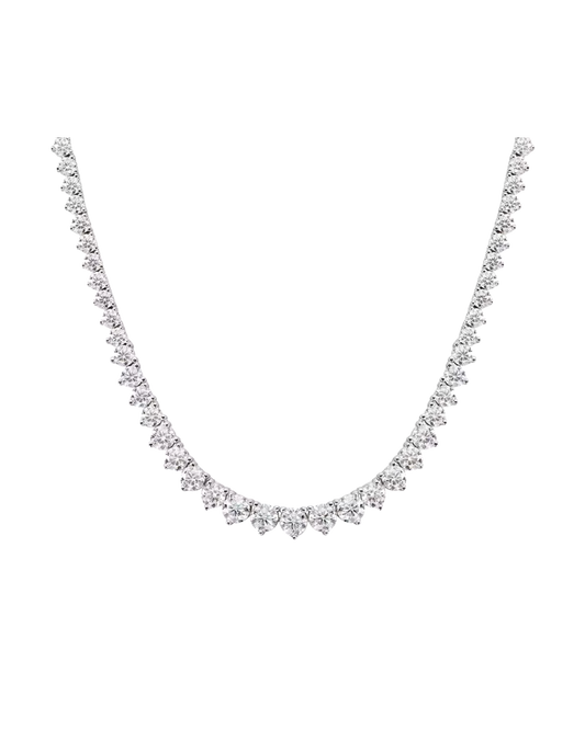 Gradiant Moissanite Tennis Necklace