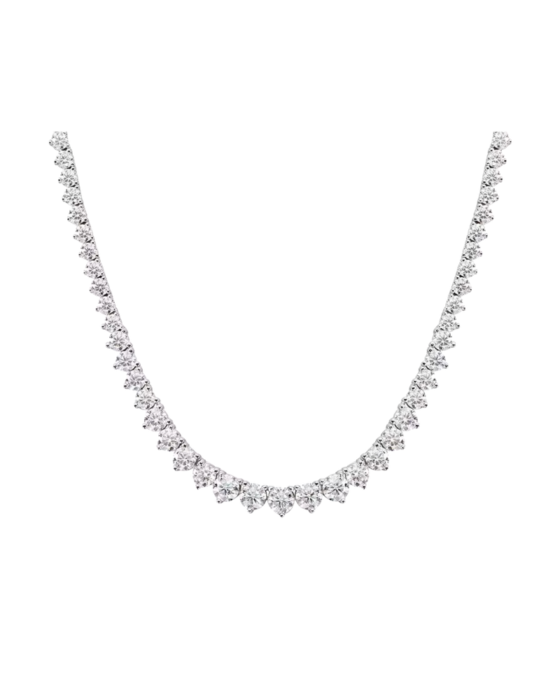 Gradiant Moissanite Tennis Necklace