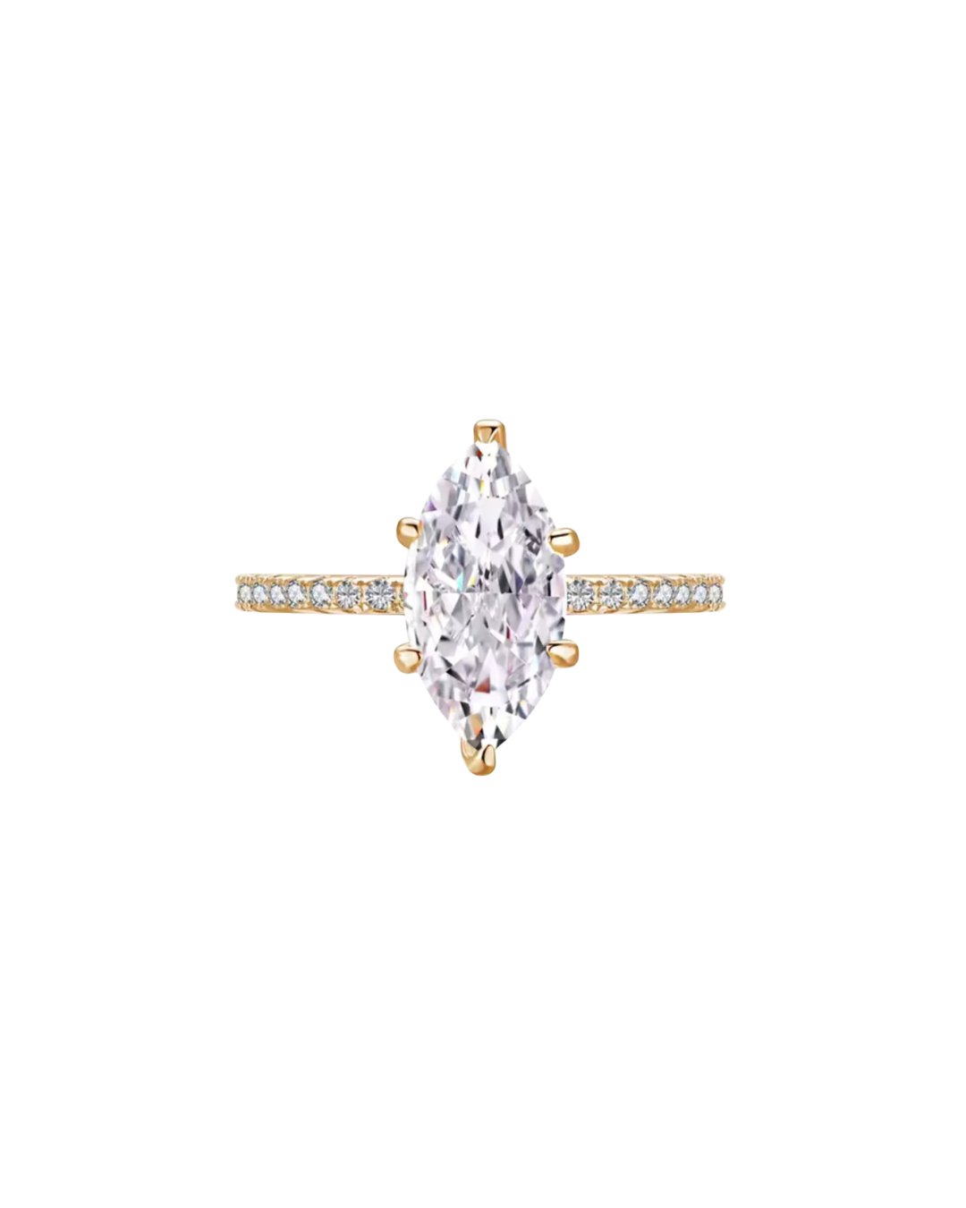 2CT Marquiz Cut Moissanite Ring