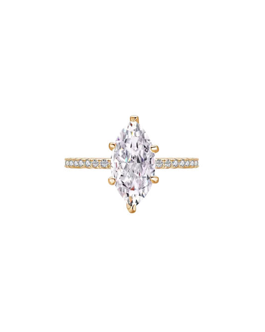 Marquiz Cut Moissanite Ring