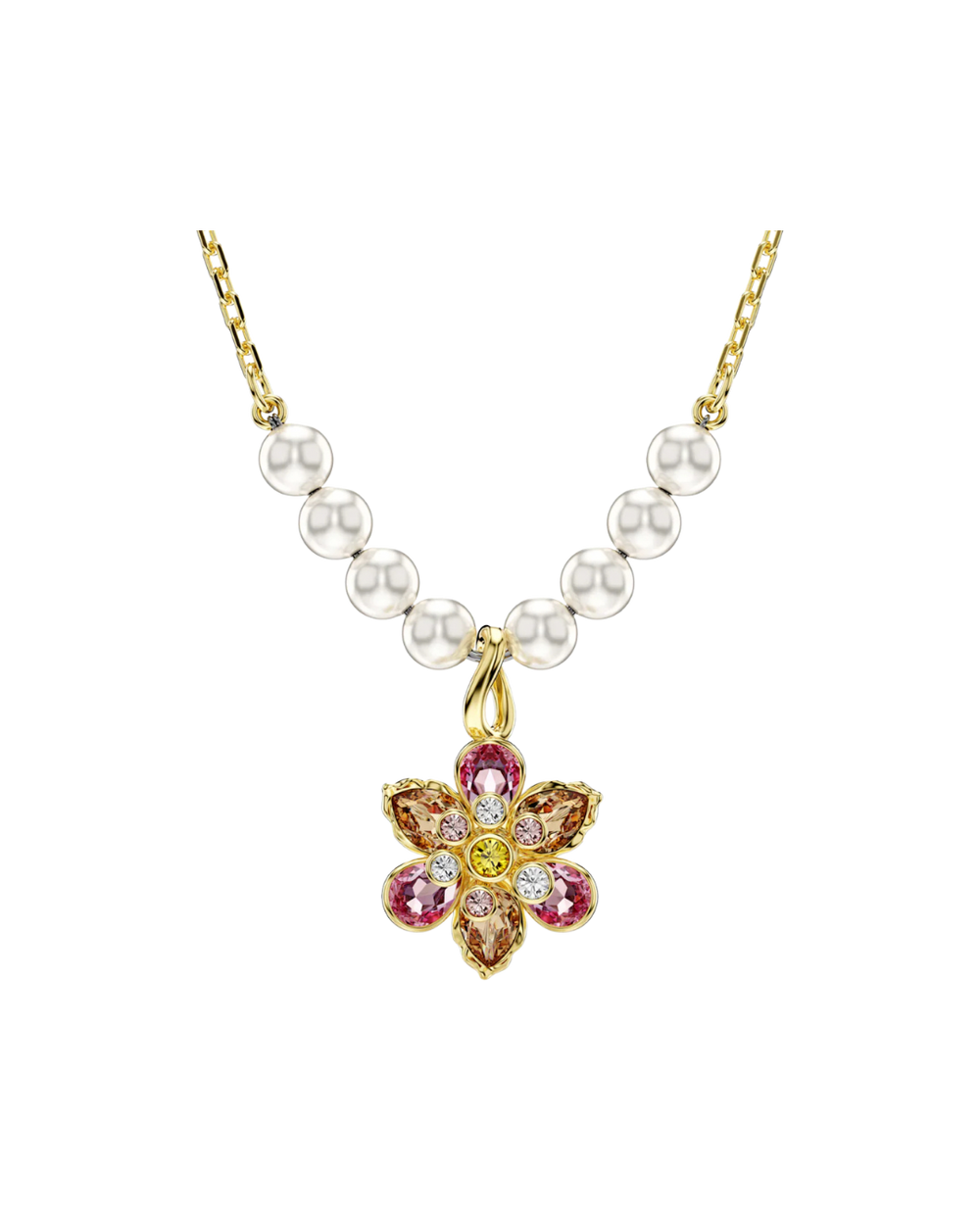 'Floria' Pearls Flower Necklace